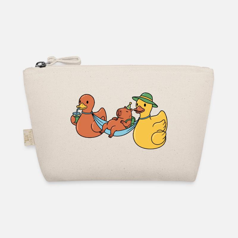 Ducks wearing capy Organic Pouch