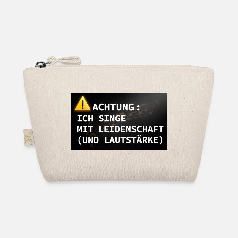 Achtung: Ich singe mit Leidenschaft Bio-Täschchen