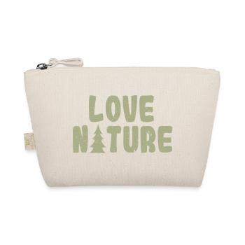 Love Nature – Minimal Outdoor Forest Design - Organic Pouch - nature - Front