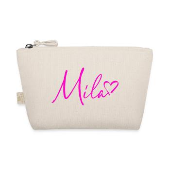 Mila signature Rose Néon - Trousse biologique - nature - Devant
