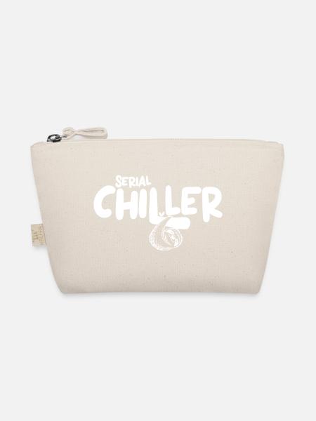 Süßes Lazy Vibes Tee – Geschenk Idee Serialchiller - Bio-Täschchen - Natur