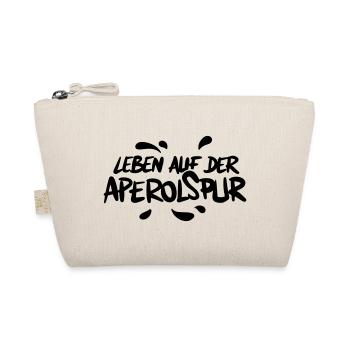 Leben auf der Aperolspur Spruch - Bio-Täschchen - Natur - Vorne