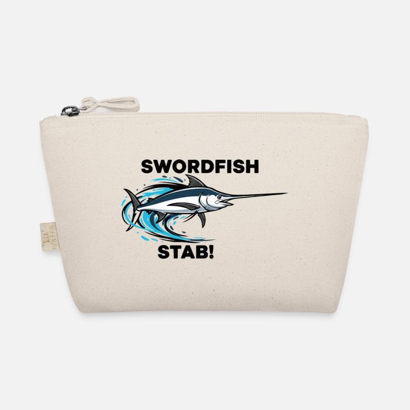 Schwertfisch Stich Schwert Meer Schwertfisch Bio-Täschchen