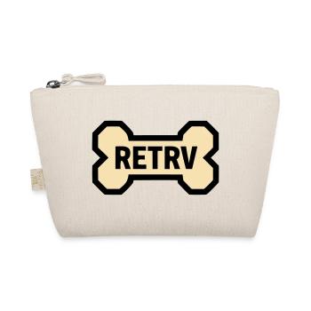 Dog Bone Retriever Golden Labrador Dog - Organic Pouch - nature - Front