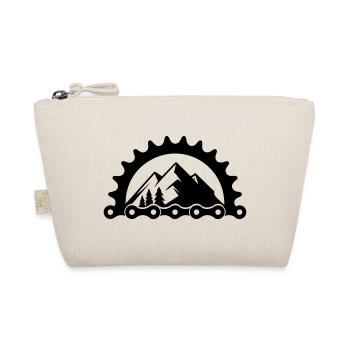 MTB Mountain Bike – Chainring Logo - Organic Pouch - nature - Front
