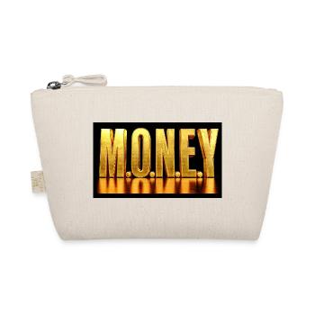 Golden Money Typografie Luxusdesign - Bio-Täschchen - Natur - Vorne
