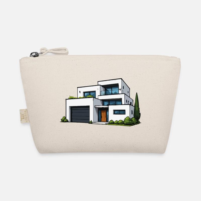 Moderne Flachdachvilla Bio-Täschchen