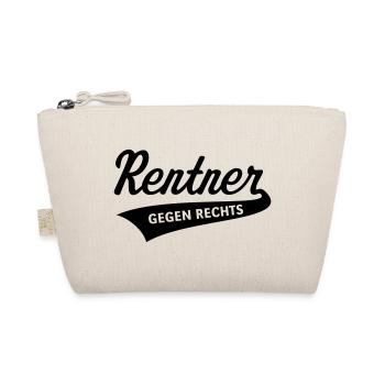 Rentner Gegen Rechts (Rente / Ruhestand / Black) - Bio-Täschchen - Natur - Vorne