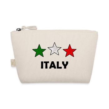 Tri-Farb Sterne Italien - Bio-Täschchen - Natur - Vorne