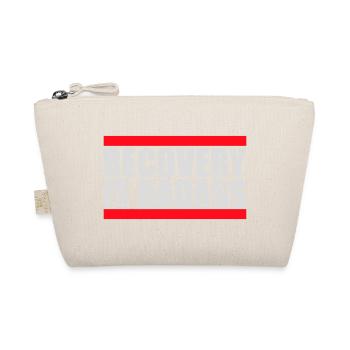 Recovery Is Badass Motivational Recovery Quote Logo - Organic Pouch - nature - Front