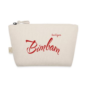 Heiliger Bimbam – Humorvolles Statement Design - Bio-Täschchen - Natur - Vorne