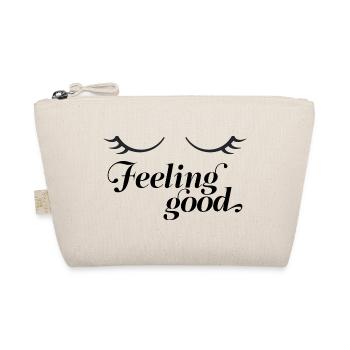 Dreamy Eyelash Silhouette - Organic Pouch - nature - Front