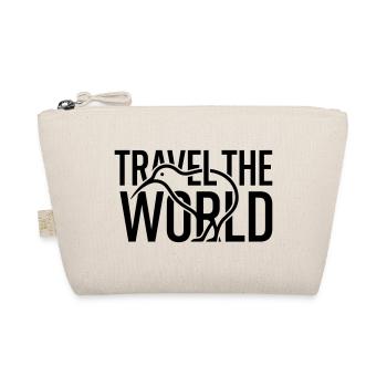 Kiwi Bird Outline Travel The World – Minimalist - Organic Pouch - nature - Front