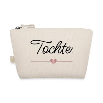 Beste Tochter mit Herz – Familien Geschenk - Bio-Täschchen - Natur - Vorne