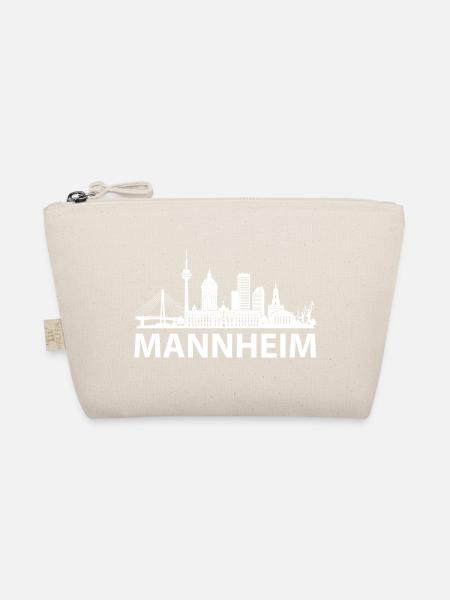 MANNHEIM Skyline weiss - Bio-Täschchen - Natur