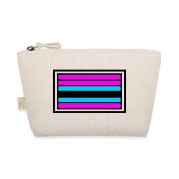 Pride Flag Stripe Logo - Organic Pouch - nature - Front