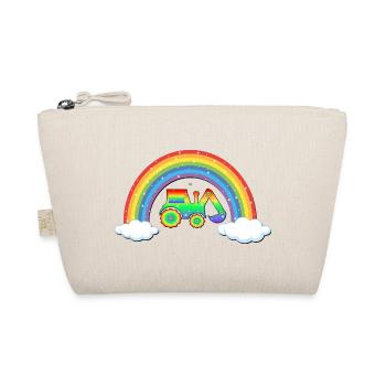 Regenbogen Kinder Bagger - Bio-Täschchen - Natur - Vorne