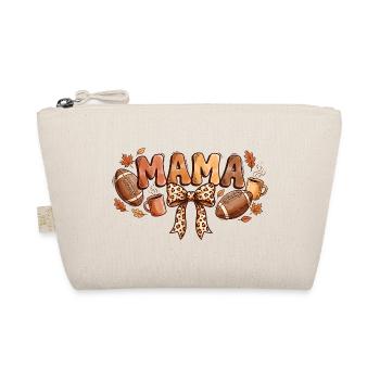 Herbst-Fußball Mama Leopard Bow - Bio-Täschchen - Natur - Vorne