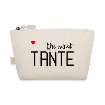 Du wirst Tante - Bio-Täschchen - Natur - Vorne