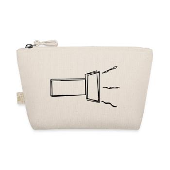 Taschenlampe handgezeichnet - Bio-Täschchen - Natur - Vorne