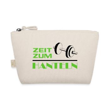 Zeit zum Hanteln Bodybuilder Bodybuilding Sport - Bio-Täschchen - Natur - Vorne
