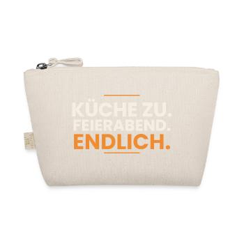 Küche zu. Feierabend. Endlich. – Koch Gastro - Bio-Täschchen - Natur - Vorne