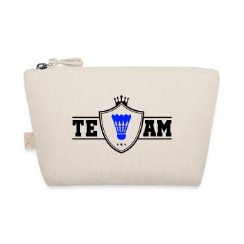 Blauer Badminton-Shuttlecock - Bio-Täschchen - Natur - Vorne