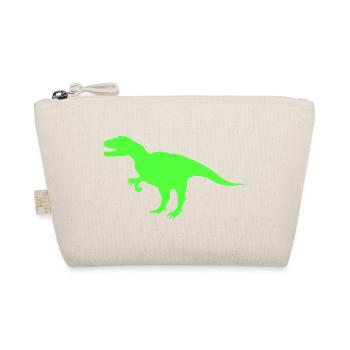 Neon-T-Rex Silhouette - Bio-Täschchen - Natur - Vorne