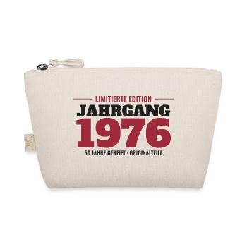 Jahrgang 1976 Limitierte Edition – 50. Geburtstag - Bio-Täschchen - Natur - Vorne