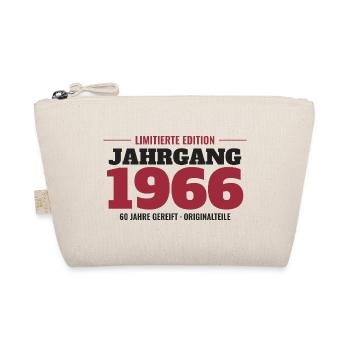 Jahrgang 1966 Limitierte Edition – 60. Geburtstag - Bio-Täschchen - Natur - Vorne