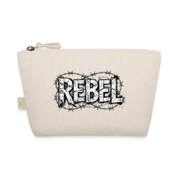 Rebellen-Stacheldrahttypografie - Bio-Täschchen - Natur - Vorne