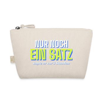 Nur noch ein Satz - Padel - Bio-Täschchen - Natur - Vorne