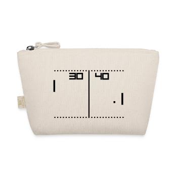 vintage tennis game - Organic Pouch - nature - Front