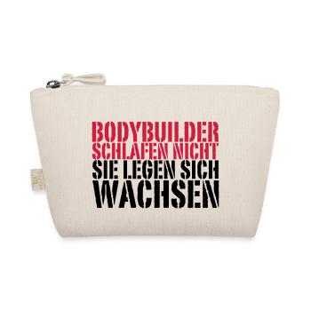 Bodybuilder schlafen nicht, sie legen sich wachsen - Bio-Täschchen - Natur - Vorne