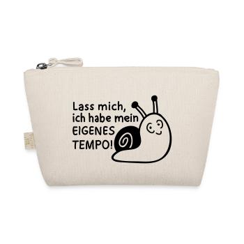 Mein Tempo - Schnecke 1 - Bio-Täschchen - Natur - Vorne
