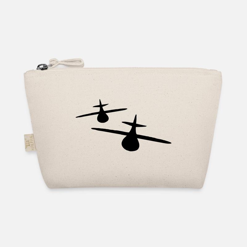 Zwei Flugzeuge Bio-Täschchen