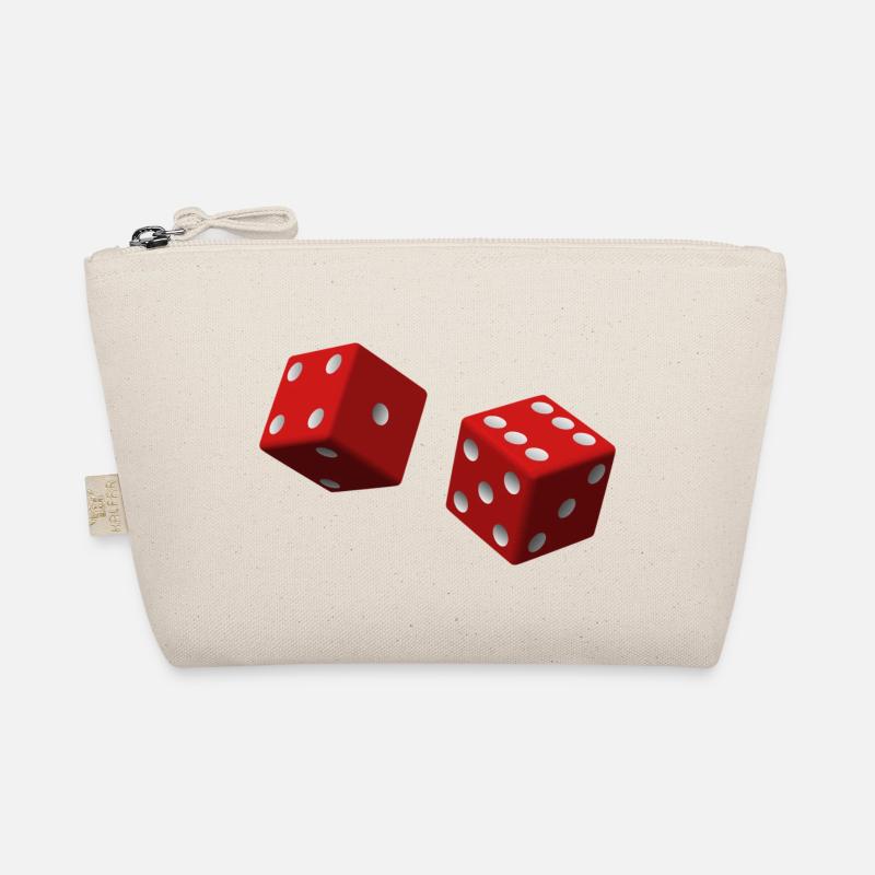 Red dice - Organic Pouch - nature