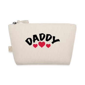 Papa / Papa / Papa / Coeur / j'aime mon père 1c - Trousse biologique - nature - Devant