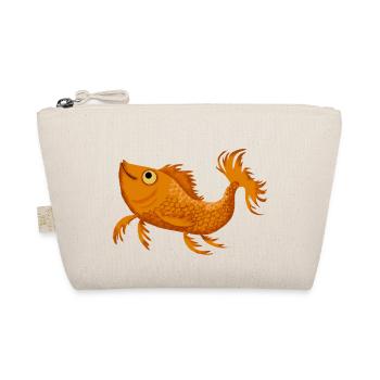 freundlicher Fisch 2 - Bio-Täschchen - Natur - Vorne