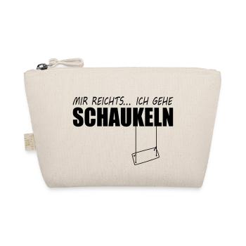 mir reicht es schaukel - Bio-Täschchen - Natur - Vorne