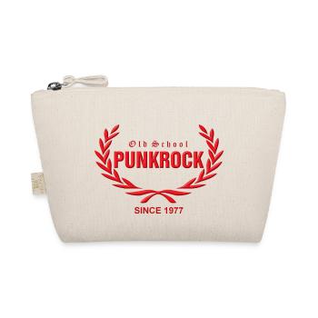 Old School Punkrock Since 1977 (roter Druck) - Bio-Täschchen - Natur - Vorne