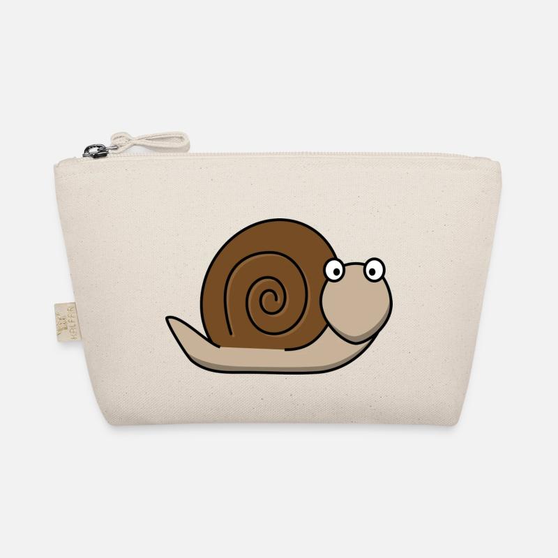 Schnecke - Bio-Täschchen - Natur