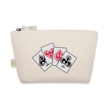 4 aces poker !!! - Bio-Täschchen - Natur - Vorne