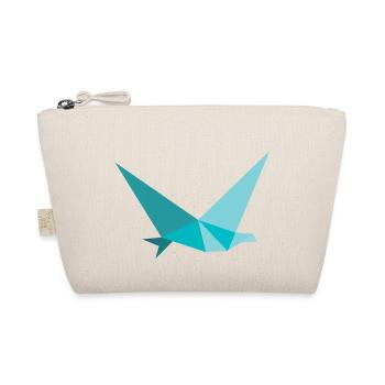 Vogel Schwalbe Origami Polygon - Bio-Täschchen - Natur - Vorne