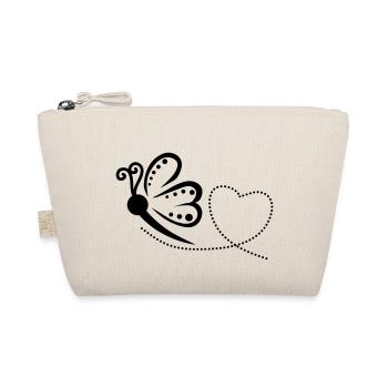 Butterfly heart design - Bio-Täschchen - Natur - Vorne