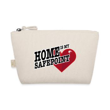 Home is my Safepoint - Zuhause - Organic Pouch - nature - Front