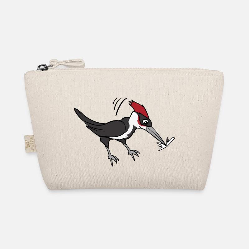 Woodpecker bird birds Organic Pouch