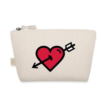Le coeur dans la flèche de Cupidon est la Saint-Valentin - Trousse biologique - nature - Devant