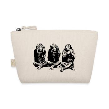 3_weise_affen - Organic Pouch - nature - Front
