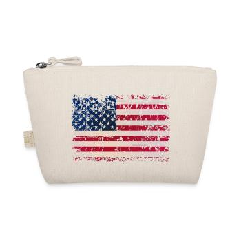 USA Flagge Fahne Stars and stripes - Bio-Täschchen - Natur - Vorne